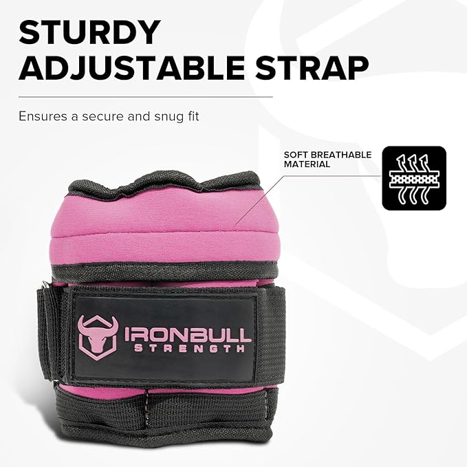 Adjustable Ankle Weights (10lbs/Pair) - Weighted Ankle Weight for Walking, Gym and Exercise - 2, 4, 6, 8, 10 LB Leg Weight Set with Straps for Women and Men - 1-5 lbs Each Ankle Adjustable for Weight Lifting