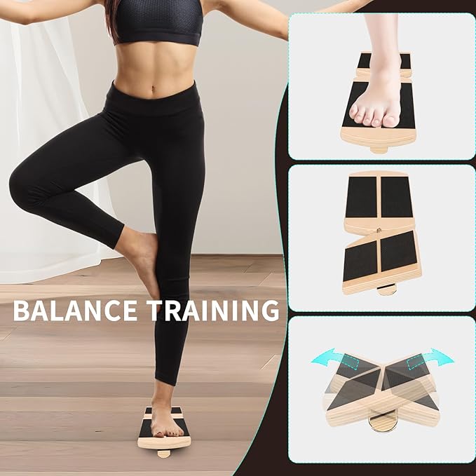 Ankle Balance Board Foot Strengthener: Foot Trainer Stretcher - Sprained Balance Board Plantar Fasciitis Relief