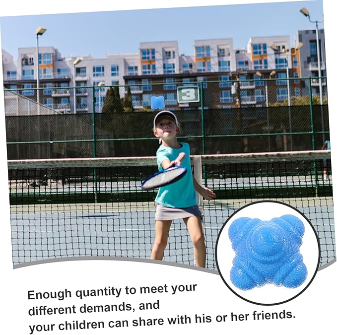 VICASKY 6pcs Hexagonal Reflex Trainer Balls Reaction Speed Training Tools for Women Men Baseball Goalkeeper Equipment Exercise Balls for Fitness