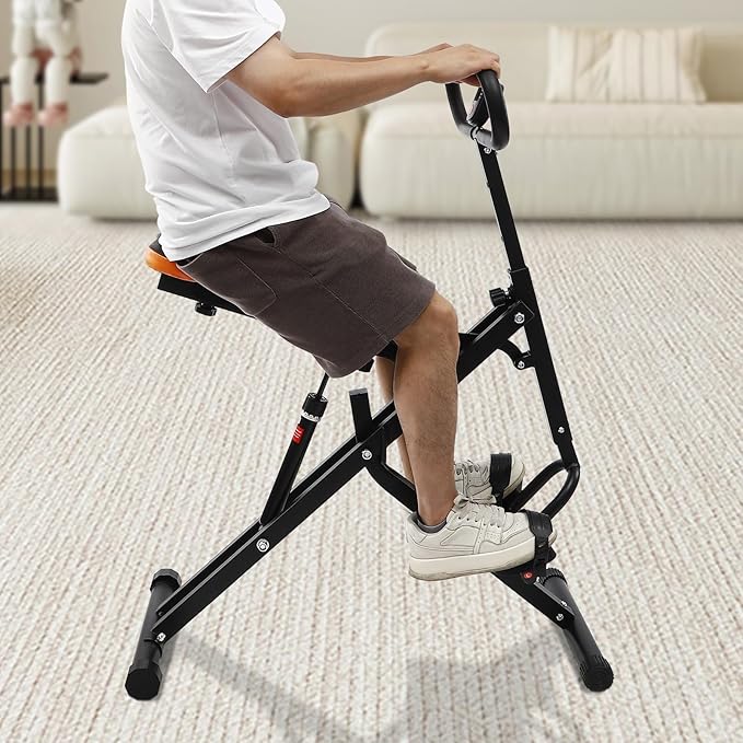 Adjustable Squat Machine Trainer Rowing Machine 264lbs for Ab Workout Glutes