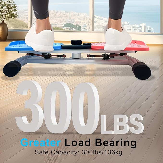 Waist Twisting Machine, Ab Twister Board for Exercise with 300lbs, Waist Twister for Women & Men Belly Fat, Home Noiseless Abs Waist Training Exercise Equipment