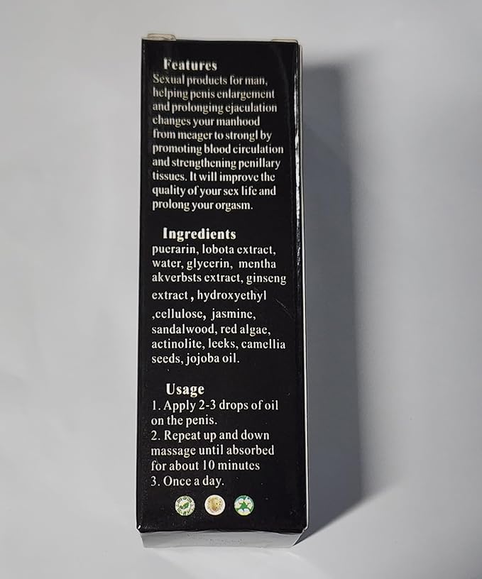 XXXL Large Size Oil Enlarge and Permanent Thickening Growth Men Energy Massage Essential Oil for Sex, Increase Dick Liquid for Health Care, Lateness Performance,Strength (1 Pack)