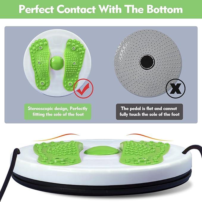 Twister Board for Exercise Waist Twisting Disc with Handles Ankle Body Aerobic Exercise Waist Twisting Machine Exercise Twist Board With Foot Massage