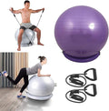 Exercise Ball Chair with Anti-Slip Stability Base, 55/65/75cm Anti-Burst Balance Ball for Office Use, Gym, Pilates, and Yoga, Perfect for Pregnancy and Childbirth.