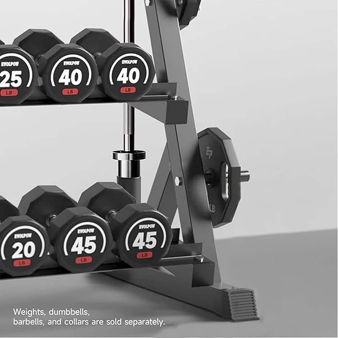 3 Tier Multifunctional Dumbbells Weights Barbells Rack, 1100 lbs Weight Capacity (Rack Only)