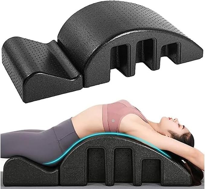 Spine Corrector Pilates Yoga Wedge Massage Table - Detachable EPP Arc Foam for Back Pain Relief, Spine Health, Core Strengthening and Stretching