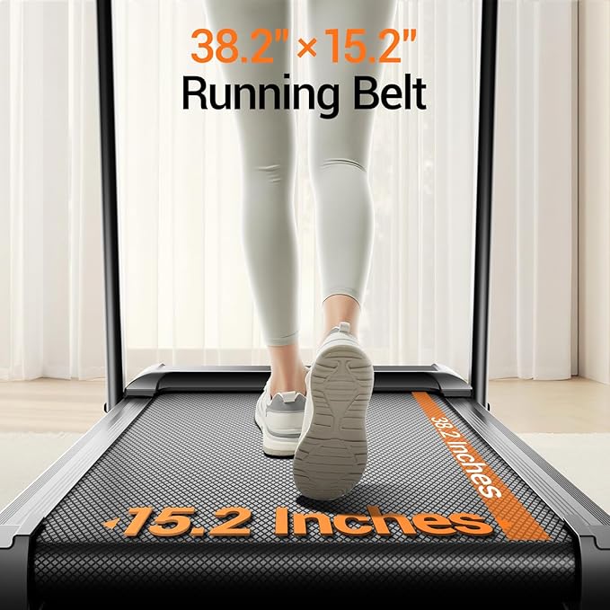 15% Treadmills for Home, 3-in-1 Foldable Treadmill with Incline, Portable Treadmill with Handle, 3.0HP Quiet Walking Pad Treadmill, 12 Automatic Modes, Three Screen