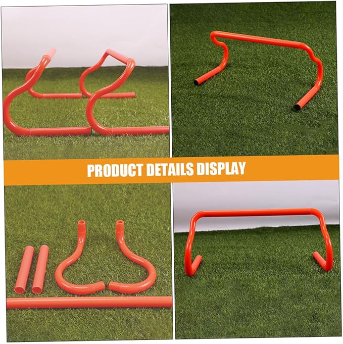 3pcs Detachable Speed Agility Training Hurdles Lightweight Adjustable Fitness Equipment for Basketball Soccer Athletes Portable Workout Gear