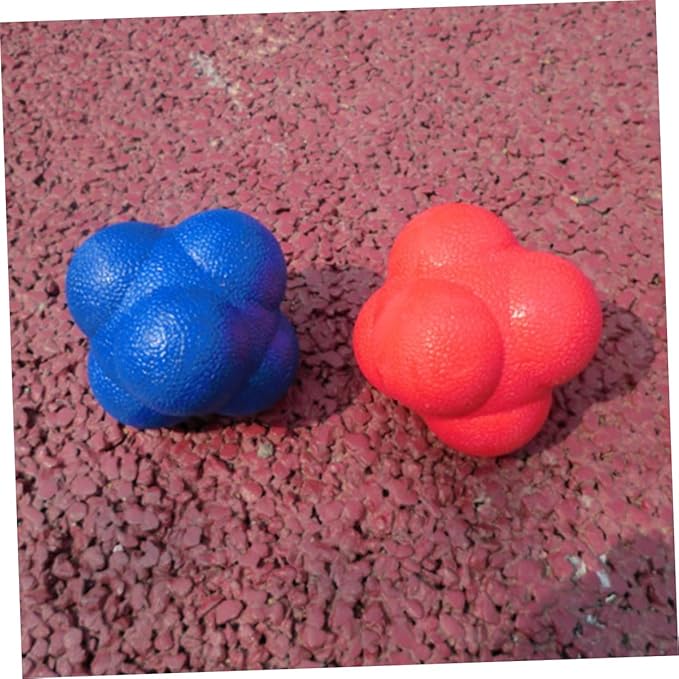 SUPVOX 3pcs Sided Reaction Ball Reflex Training Balls for Fitness Sports Boys and Girls Bounce for Reflexes Agility Hand-Eye Coordination