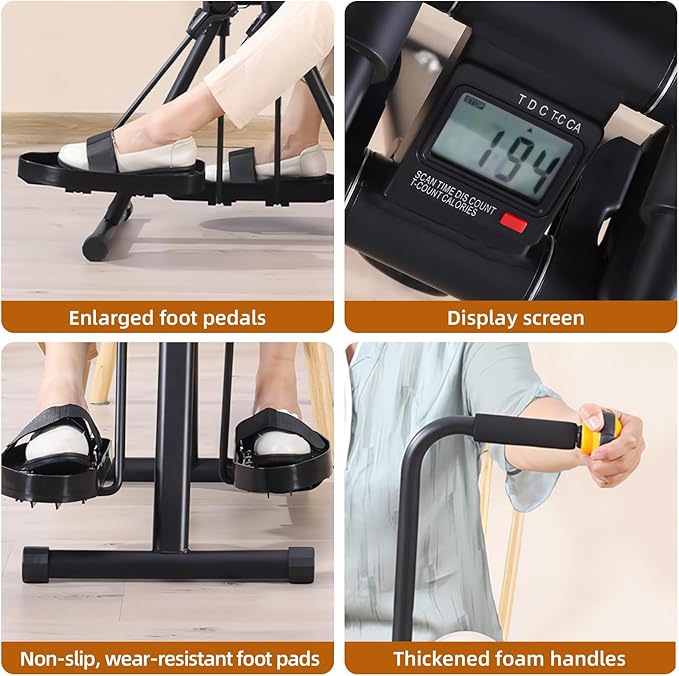Arm and Leg Exercise Pedal Machine for Seniors, Seated Rehabilitation Bike for Physical Therapy, Elderly Stroke Recovery & Mobility Training Equipment