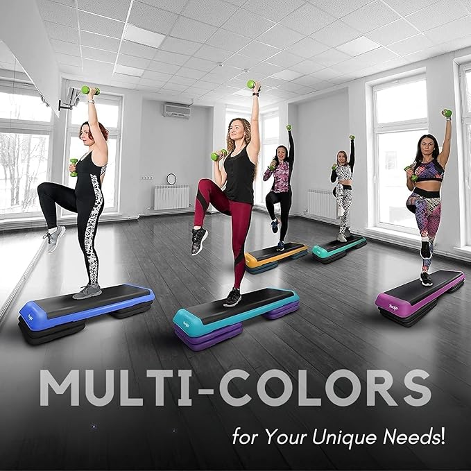 Yes4All Multi-Functional Aerobic Step Platform Adapter/Versatile Stepper Platform With Pilate Bar And Resistance Band