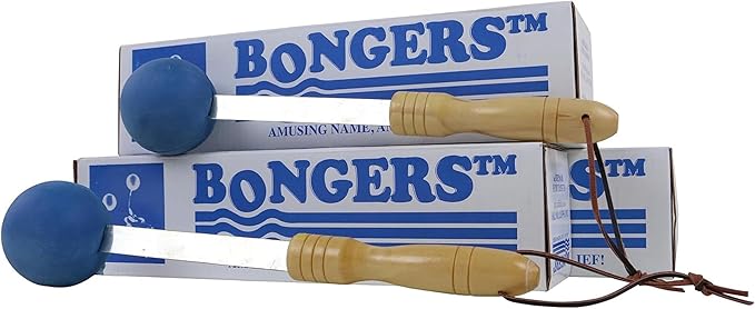 Bongers Handheld Percussion Massage Tool – Deep Tissue Trigger Point Tapping Sticks for Whole Body Pain Relief & Muscle Relaxation (Blissful Blue)
