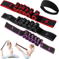 Fitness Resistance Band for Stretching and Yoga, Fashion Puller Exercise, Fitness Resistance Bands with Handles, Adjustable 8 Segment Numbered Resistance Band for Full Body