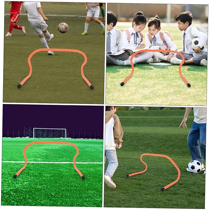 Mikinona 3pcs Plastic Agility Hurdles 15cm Speed Hurdles Training Equipment for Soccer Football Agility and Track Obstacle Course Physical Training