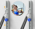 Wall-Mounted Anchor Fitness System - Adjustable, Multi-Functional, Space Saving Home Gym Solution for Strength Training,Adjustable Workout Wall Anchor System Blue
