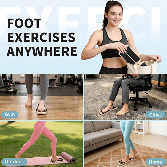 Professional Ankle Balance Board - Adjustable Foot Strengthener with 12 Interchangeable Pods for Stability Training at Home, Gym, Outdoor & Workspace, Physical Therapy and Pain Relief