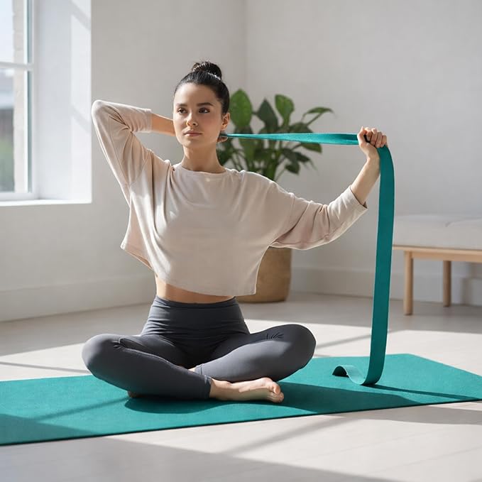 WHITECLOUDZ Yoga kit, 7-Piece Yoga Mat Set for Home Workouts, Thick Yoga Mat, Yoga Blocks, Strap, Yoga Towels & Carrying Bag, Exercise Mat with Yoga Equipment for Women & Men, Enhance Yoga Practice