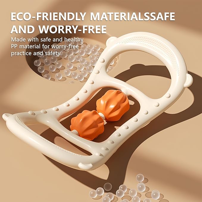 2pcs Pilates Ring - Anti Cellulite Massage Tool & Lymphatic Massager for Shoulders, Back and Legs, Roller Massager for Pilates Enthusiasts