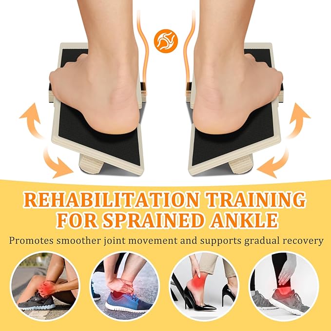 Adjustable Balance Board for Ankle & Foot Strength – Single-Leg Stability Trainer for Balance, Mobility, Calf Flexibility & Core Control – Foot Exercise Equipment for Home, Office, Gym & Rehab