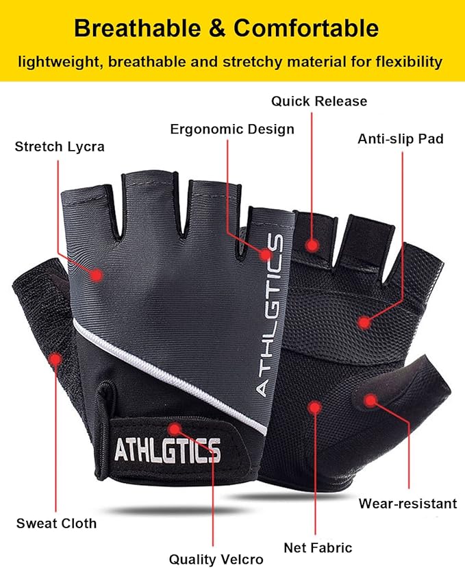 Workout Gloves for Women & Men, Gym Gloves for Working Out & Fitness