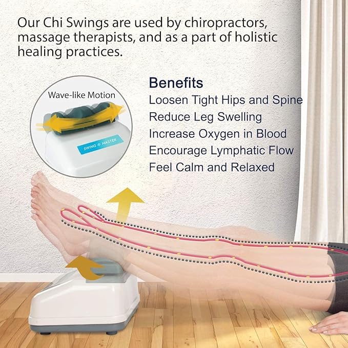 Daiwa Felicity Swing Master - Chi Swing Machine - Passive Aerobic Exerciser, Swing Master with Figure Trimmer - Lymphatic Massager, Body Shaker, Leg Exercise, FSA/HSA Eligible