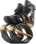 FIT BOOTS for Women Exercise - Premium Moon Shoes for Jumping, Kangaroo Shoes for Training, Cardio & Fun, Joint-Friendly, Rebounder Jumps Boots for Adults & Kids, Bouncy Workout (Women-Gold)