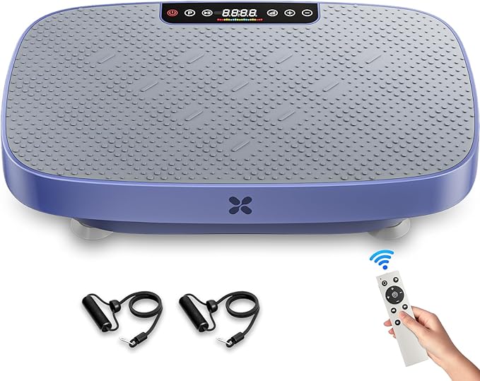 Vibration Plate Exercise Machine, Vibrating Plate for Lymphatic Drainage, Shake Plate Whole Body Waver Vibration Plate Platform, Fitness Equipment for Weight Loss Fat Burner for Women Men