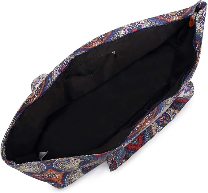 Large Yoga Mat Bag for Women Men, Travel Gym Bag for Pilates Office Beach Workout, Yoga Mat Tote Carrier with Mat Strap for 1/4" 1/2" Thick Exercise Yoga Mat