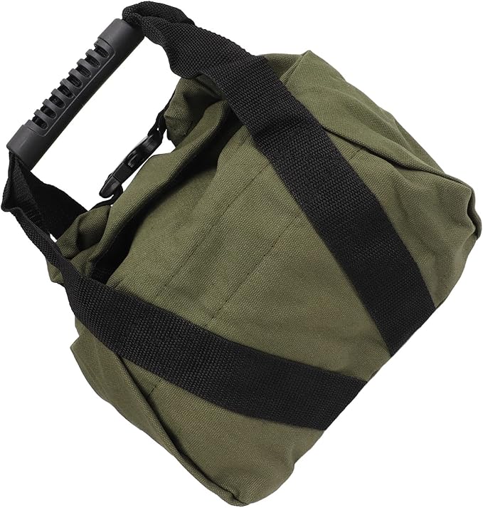 Fitness Workout Sandbag with Handles, Empty Weightlifting Training Sandbag, Durable 16oz Canvas Power Bag for Home Gym, Travel, Yoga and Strength Training