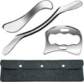 Rovulove 3 in 1 Professional Muscle Scraper Tool Set,IASTM Physical Therapy Massage Tools with Storage Case,Muscle Scraping Tool