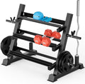 YOLEO Professional Dumbbell Rack, 1100LBS Capacity Weight Rack for Dumbbells Barbells Kettlebells, 3-Tier Adjustable Weight Stand, Multifunctional Weight Storage, Compact Weight Organizer for Home Gym (Rack Only)