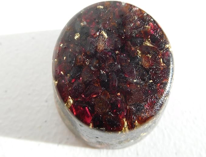 Garnet Orgone Generator Energy Accumulator 7.83Hz/432Hz/528Hz/Advance Harmonics Many Beautiful Ingredients! (Garnet)