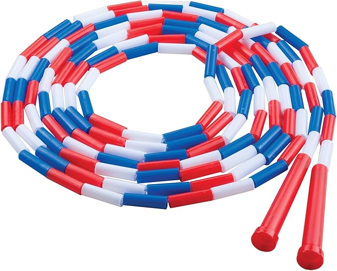 Champion Sports Plastic Segmented Jump Ropes – 7 to 16 ft Lengths – Fun, Durable Ropes for All Ages, Available in Multiple Color Options, Great for Cardiovascular Fitness & Rhythm