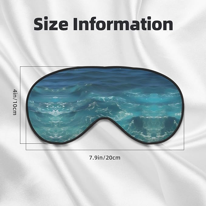 The deep Ocean Head-Mounted Double-Sided Light-Blocking Sleeping Eye mask to Protect Eyes and Relieve Eye Fatigue