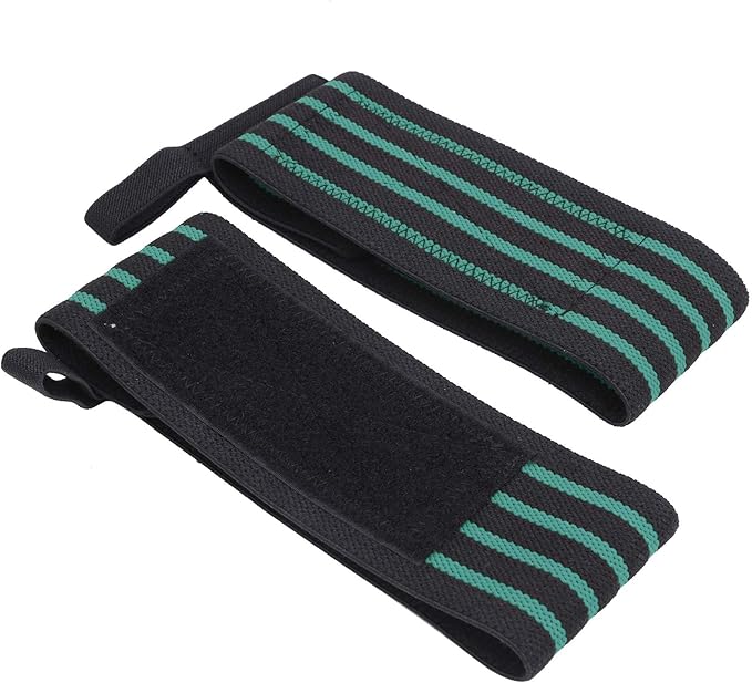 Alomejor Fitness Manual Manure Bracket High Performance Joint Wrap Adjustable Compression Joint Guard 1pair Ideal for Weightlifers, Heavy Lifting High Starch Nylon