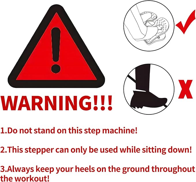 Mini Foldable Leg Exerciser | Portable Foot Pedal Exercise Machine | Under Desk Stepper for Leg Muscle Training, Leg Circulation & Home Office Use