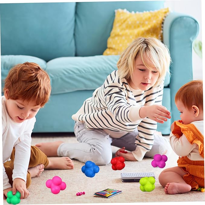 6pcs Agility Balls Hexagonal Reaction Balls Fitness Training Equipment Goalkeeper Training Indoor Exercise
