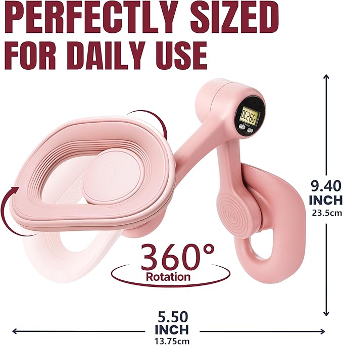 Thigh Trainer & Kegel Exerciser for Women, ,Pelvic Floor Trainer, Postpartum Rehabilitation, Trimmer Inner Thigh,Toner Workout Portable Home Gym Device with Smart Screen Display