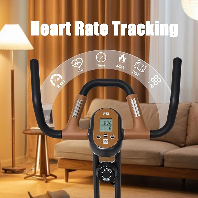 3 in 1 Exercise Bike,Squat Machine,8-level Adjustable Magnetic Bike for Home with App,Squat Rowing Machine, Low Noise Indoor Cycling Bike with 300lbs Weight Capacity,Home Workout Machine