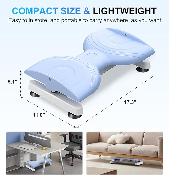 Waist Twist Machine Exercise,Ab Twist Board with Pilates Bar & Resistance Bands,Noiseless Ab Workout Machine For Women&Men Burn Fat,330 Lbs Capacity Fitness Exercise Equipment For Home.