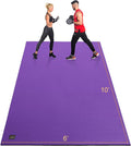 GXMMAT Extra Large Exercise Mat 16'x6'/12'x6'/10'x6'/8'x6'(7mm), Extra Wide Workout Mats for Home Gym Flooring, Non-Slip Thick Durable Cardio Mat for MMA,Plyo,Jump Rope,Weights,Fitness,Shoe-Friendly