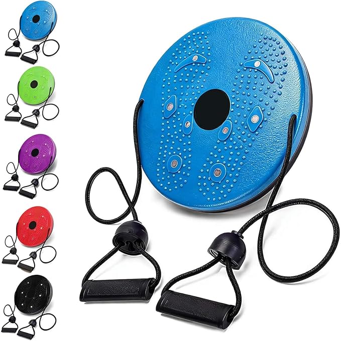 2026 Upgraded Waist Twister Machine with Arm Bands & Soothing Foot Massage – Home Machine Featuring Flex Disc for Core | Portable Waist Sculptor Board & Twist Exercise Platform for Body Toning