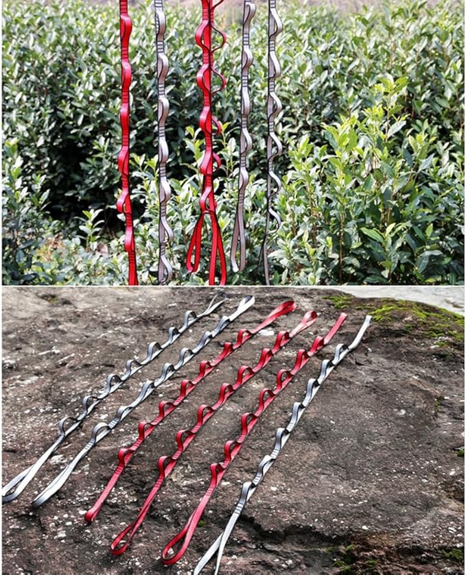 9 Rings Pilates Extension Strap Adjustable 110cm Long Heavy Duty Climbing Strap Pilates Stretching Strap
