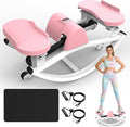 Rocking Stepper for Exercise at Home, 3D Motion Stair Stepper with Resistance Bands & Balance Board, Low-Impact Full Body Workout Equipment, Stable Structure Exercise Equipment[New Vision]