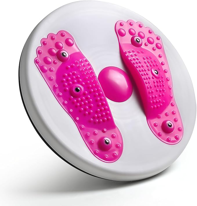Ab Twister Board with 4 Mangets Reflexology Abdominal & Stomach Exercise Equipment for Slimming and Strengthening