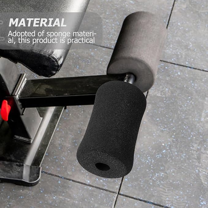 NUOBESTY 4pcs Ab Training Sleeve Foam Roller Covers Replacement Pads for Gym Exercise Equipment Soft Foam Pads for Leg Extension Machine Comfortable Exercise Roller Accessories