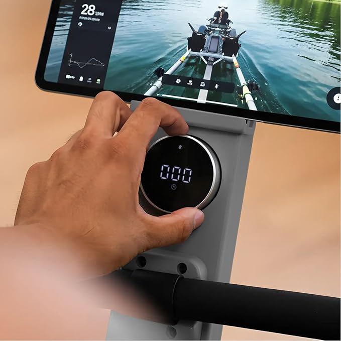 TOUSAINS Magnetic Rowing Machine ENT-R120,32 Resistance Levels, Smooth and Quiet Indoor Rowing Machine for Full-Body Workout, Adjustable Foot Pedals, Foldable Design for Easy Storage