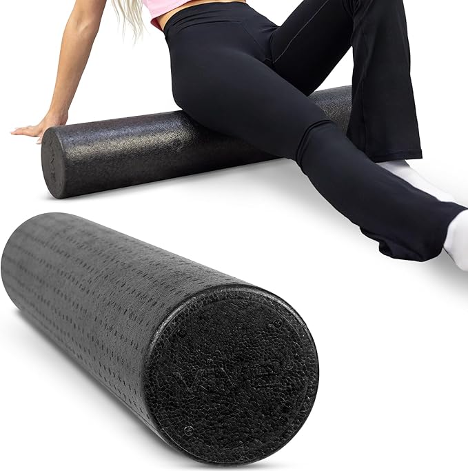 Vive High Density Foam Roller (36 inch) - Large Foam Roller for Exercise, Physical Therapy, Yoga, Pilates, Stretching - Pain Relief Massager for Trigger Point, Deep Muscle Massage, Myofascial Release