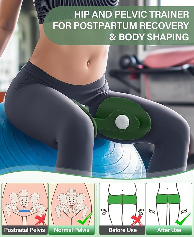 Kegel Exerciser, Pelvic Floor Muscle Exercise Devices for Women, Inner Thigh Exerciser Leg Workout Equipment Thigh Trainer for Male Hip Trimmer Inner Thigh Toner Workout