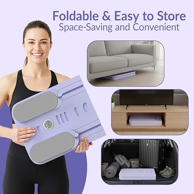 Pilates Board, Foldable Pilates Reformer Set for Home, Multifunctional Portable Pilates Reformer Board, Pilates Machine for Home, Pilates Equipment, Pilates Board Kit with Yoga Mat and Timer